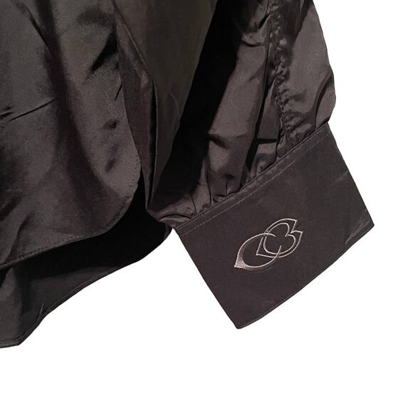 REEBOK x Cardi B Plus Size Ruched-Sleeve Active Shirt, Black 1X - Picture 2 of 7